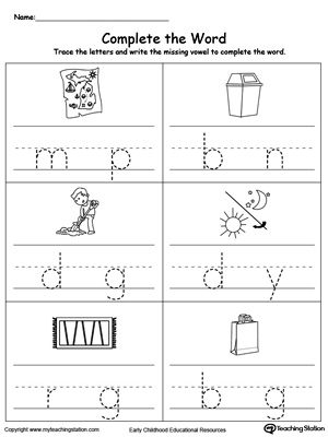 Early Childhood Phonics Worksheets | MyTeachingStation.com