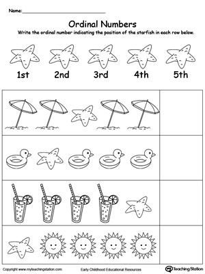 Kindergarten Position and Direction Printable Worksheets
