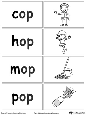 OP Word Family Workbook for Kindergarten | MyTeachingStation.com