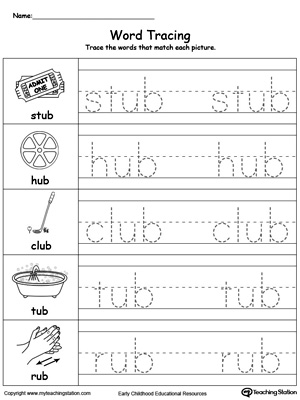 Word Tracing: UB Words