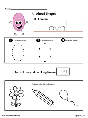 All About Oval Shapes in Color | MyTeachingStation.com