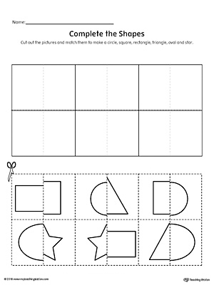 Match Geometric Shapes: Square, Circle, Triangle, Rectangle, and ...