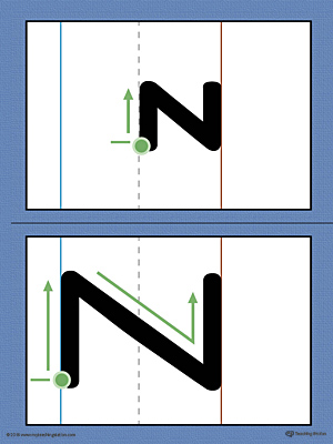 Letter Z Words and Pictures Printable Cards Zero, Zigzag, Zoril