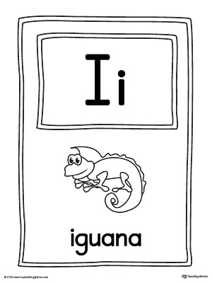 The Letter I Large Alphabet Picture Card is perfect for helping students practice recognizing the letter I, and it
