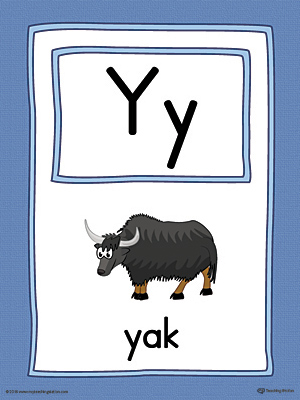 Letter Y Tracing and Writing Printable Worksheet (Color