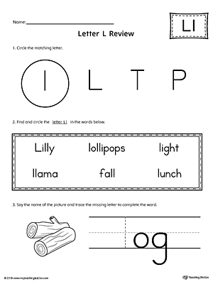 Learning the Letter L can be easy and simple with the right tools. Download this action pack worksheet and help your student learn all about the letter L.