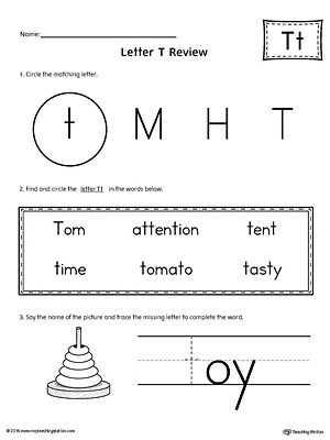Learning the Letter T can be easy and simple with the right tools. Download this action pack worksheet and help your student learn all about the letter T.