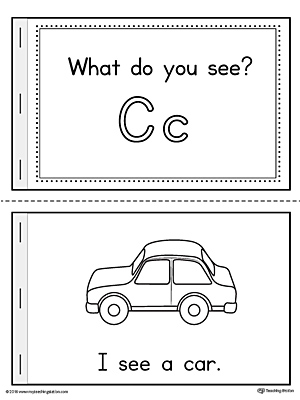 Say and Trace: Letter C Beginning Sound Words Worksheet