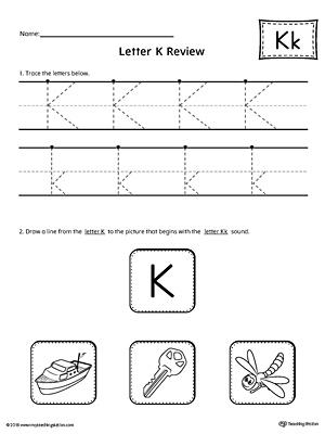 Letter K Puzzle Printable | MyTeachingStation.com
