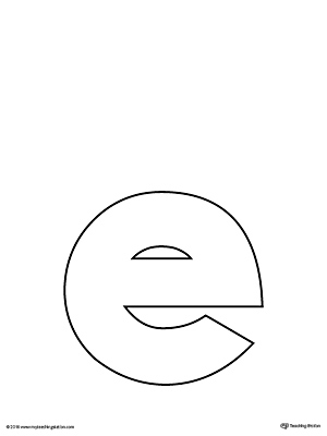 Uppercase Letter E Template Printable | MyTeachingStation.com