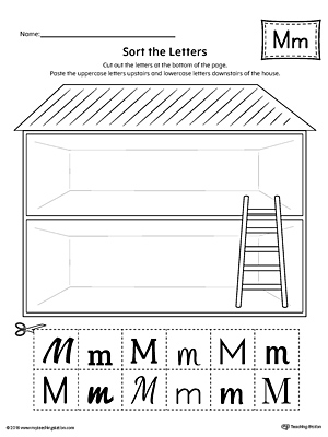 Sort the Uppercase and Lowercase Letter M with this printable worksheet. Download a copy today!