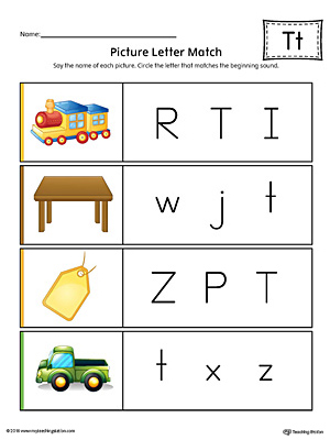 Letter T Puzzle Printable (Color) | MyTeachingStation.com