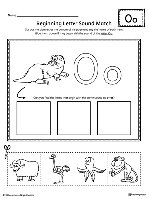 Letter O Practice Worksheet | MyTeachingStation.com