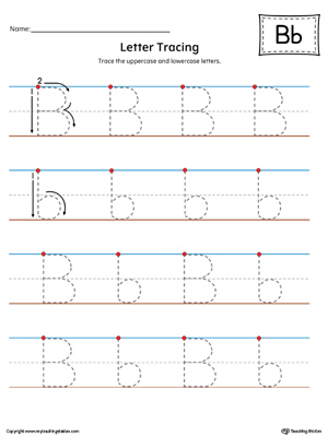 Letter B Beginning Sound Flipbook Printable (Color) | MyTeachingStation.com