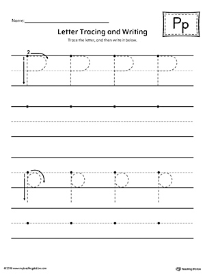 Letter P Pattern Maze Worksheet | MyTeachingStation.com